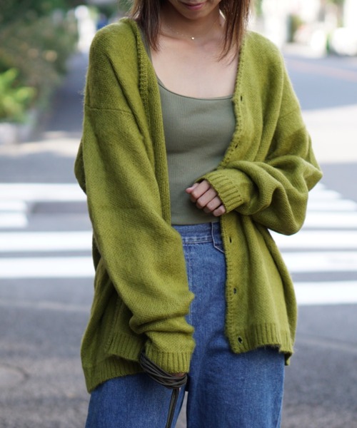 TOWNCRAFT（タウンクラフト）の「TOWNCRAFT/タウンクラフト SHAGGY SOLID CARDIGAN（カーディガン/ボレロ・メンズ・ブラック/ダークブラウン/ネイビー/レッド/カーキ/グリーン/クリーム/マルチ/モカ・SMALL/MEDIUM/LARGE/X-SMALL）」の13枚目の写真