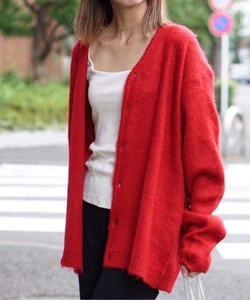 TOWNCRAFT（タウンクラフト）の「TOWNCRAFT/タウンクラフト SHAGGY SOLID CARDIGAN（カーディガン/ボレロ・メンズ・ブラック/ダークブラウン/ネイビー/レッド/カーキ/グリーン/クリーム/マルチ/モカ・SMALL/MEDIUM/LARGE/X-SMALL）」の11枚目の写真
