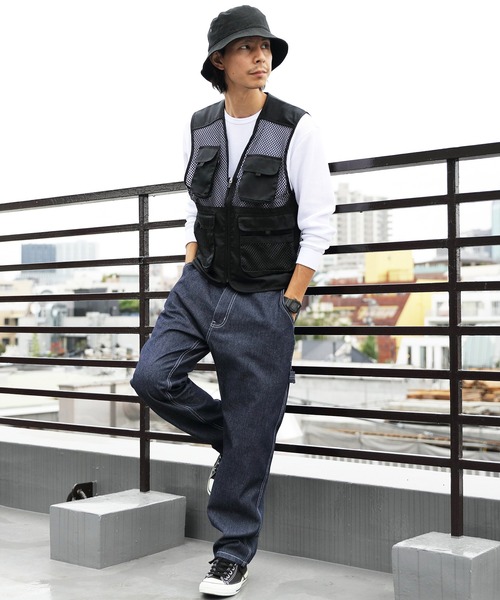 ８(eight)（エイト）の「WORLD LIVLET メッシュベスト（ベスト・メンズ・チャコールグレー/ベージュ/カーキ・MEDIUM/X-LARGE/LARGE）」の14枚目の写真