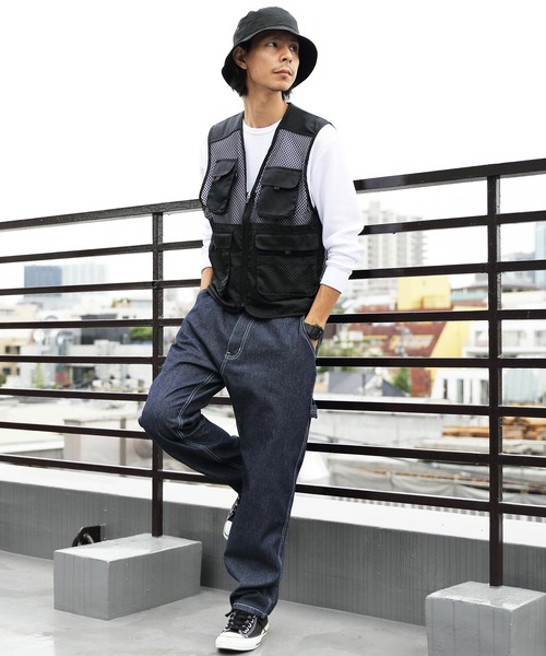 ８(eight)（エイト）の「WORLD LIVLET メッシュベスト（ベスト・メンズ・チャコールグレー/ベージュ/カーキ・MEDIUM/X-LARGE/LARGE）」の15枚目の写真