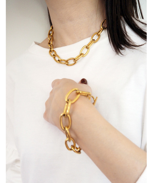 SOFFITTO（ソフィット）の「【&O】《Thick chain》ネックレス（ネックレス・レディース・ゴールド・FREE）」の5枚目の写真