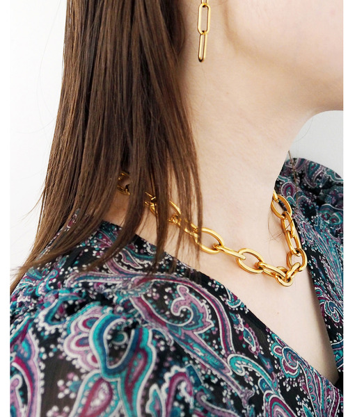 SOFFITTO（ソフィット）の「【&O】《Thick chain》ネックレス（ネックレス・レディース・ゴールド・FREE）」の4枚目の写真