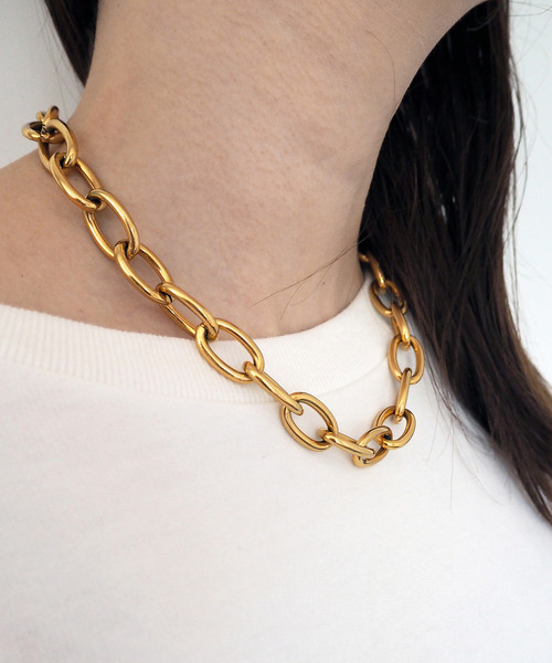 SOFFITTO（ソフィット）の「【&O】《Thick chain》ネックレス（ネックレス・レディース・ゴールド・FREE）」の3枚目の写真