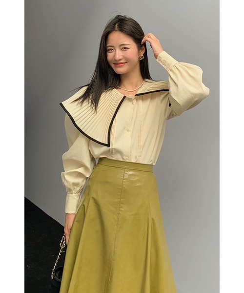 Leja(レジャ)の「レザーAラインロングスカート(スカート・レディース・ブラック/グリーン/モカ・SMALL/MEDIUM)」の21枚目の写真