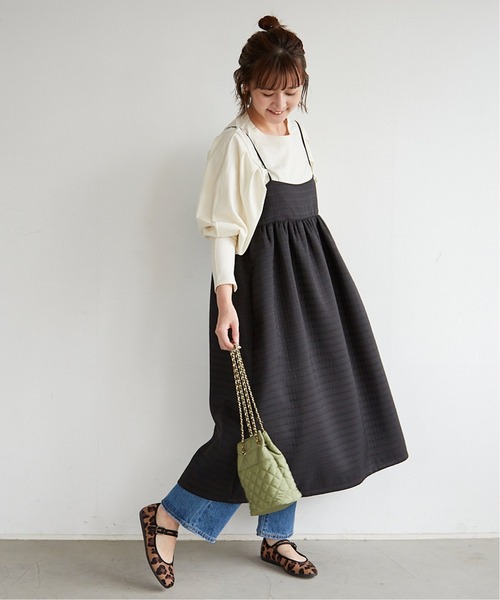 SLOBE citron.(スローブシトロン)の「SLOBE citron.ボリュームスリーブプルオーバー【手洗い可能】◆(Tシャツ/カットソー・レディース・ブラック系その他/アイボリー/ダークパープル・FREE)」の8枚目の写真