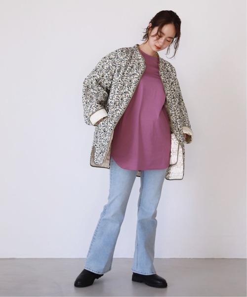 SLOBE citron.(スローブシトロン)の「SLOBE citron.ボリュームスリーブプルオーバー【手洗い可能】◆(Tシャツ/カットソー・レディース・ブラック系その他/アイボリー/ダークパープル・FREE)」の18枚目の写真