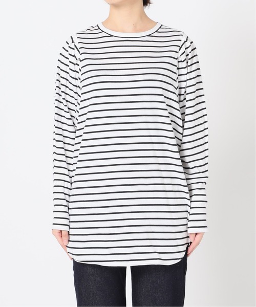 SLOBE citron.(スローブシトロン)の「SLOBE citron.ボリュームスリーブプルオーバー【手洗い可能】◆(Tシャツ/カットソー・レディース・ブラック系その他/アイボリー/ダークパープル・FREE)」の14枚目の写真