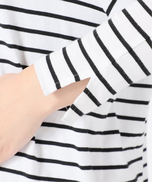 SLOBE citron.(スローブシトロン)の「SLOBE citron.ボリュームスリーブプルオーバー【手洗い可能】◆(Tシャツ/カットソー・レディース・ブラック系その他/アイボリー/ダークパープル・FREE)」の15枚目の写真