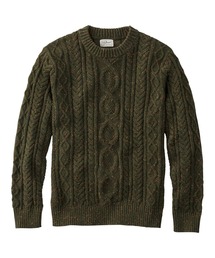 L.L.Bean | ビーンズ・ヘリテージ・ソフト・コットン・フィッシャーマン・セーター、クルーネック 米国フィット・レギュラー(ニット/セーター)