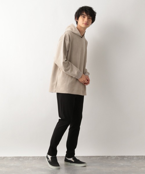 GLOBAL WORK（グローバルワーク）の「スウェードライクパーカースウェット/215857（パーカー・メンズ・ネイビー/ライトベージュ/ライトグリーン/ライトグレー/グリーン系その他3・SMALL/MEDIUM/X-LARGE/LARGE）」の12枚目の写真