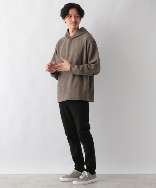 GLOBAL WORK（グローバルワーク）の「スウェードライクパーカースウェット/215857（パーカー・メンズ・ネイビー/ライトベージュ/ライトグリーン/ライトグレー/グリーン系その他3・SMALL/MEDIUM/X-LARGE/LARGE）」の18枚目の写真