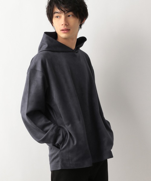 GLOBAL WORK（グローバルワーク）の「スウェードライクパーカースウェット/215857（パーカー・メンズ・ネイビー/ライトベージュ/ライトグリーン/ライトグレー/グリーン系その他3・SMALL/MEDIUM/X-LARGE/LARGE）」の13枚目の写真