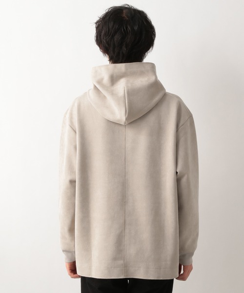 GLOBAL WORK（グローバルワーク）の「スウェードライクパーカースウェット/215857（パーカー・メンズ・ネイビー/ライトベージュ/ライトグリーン/ライトグレー/グリーン系その他3・SMALL/MEDIUM/X-LARGE/LARGE）」の22枚目の写真