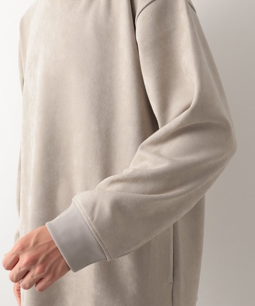 GLOBAL WORK（グローバルワーク）の「スウェードライクパーカースウェット/215857（パーカー・メンズ・ネイビー/ライトベージュ/ライトグリーン/ライトグレー/グリーン系その他3・SMALL/MEDIUM/X-LARGE/LARGE）」の7枚目の写真