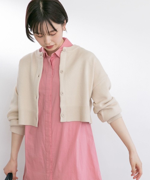 UR Lab.(アーバンリサーチラボ)の「ルーズクルーネックカーディガン(カーディガン/ボレロ・レディース・ブラック/グレー/オフホワイト/グリーン・FREE)」の16枚目の写真