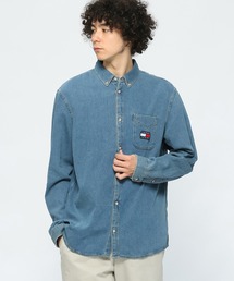 フラッグロゴデニムシャツ