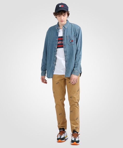 tommy jeans（トミー ジーンズ）の「フラッグロゴデニムシャツ（シャツ/ブラウス・メンズ・ブルー・LARGE/MEDIUM/SMALL/X-LARGE）」の6枚目の写真