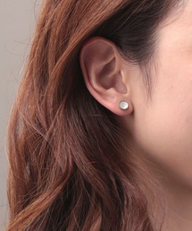 サークルシェルキャッチピアス