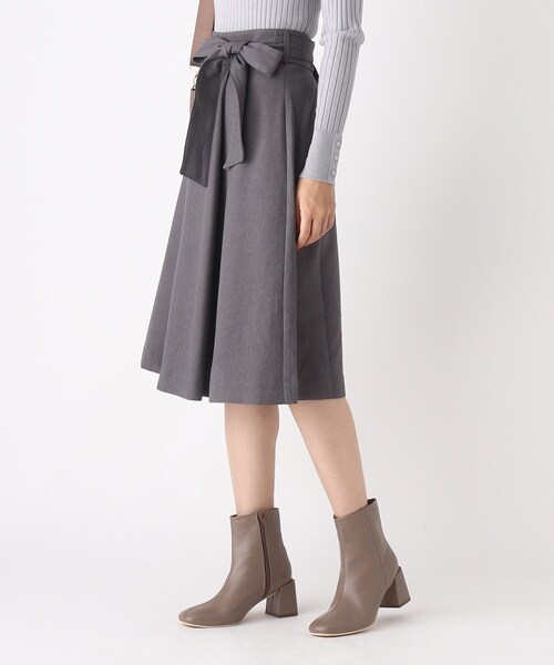 SOUP（スープ）の「◆【洗える】ウールライク Aラインフレアスカート（スカート・レディース・ネイビー/ダークグレー/サンドベージュ/ピンク系・11/15 /13/09/07）」の22枚目の写真