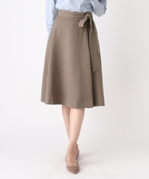SOUP（スープ）の「◆【洗える】ウールライク Aラインフレアスカート（スカート・レディース・ネイビー/ダークグレー/サンドベージュ/ピンク系・11/15 /13/09/07）」の12枚目の写真