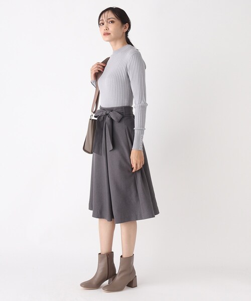 SOUP（スープ）の「◆【洗える】ウールライク Aラインフレアスカート（スカート・レディース・ネイビー/ダークグレー/サンドベージュ/ピンク系・11/15 /13/09/07）」の9枚目の写真