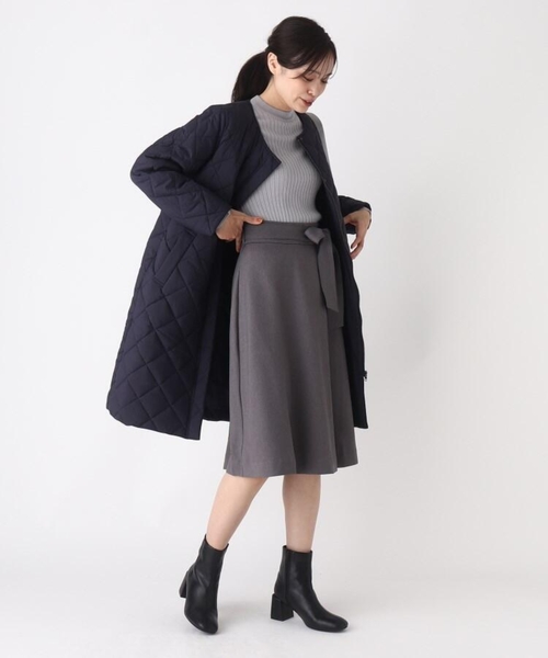 SOUP（スープ）の「◆【洗える】ウールライク Aラインフレアスカート（スカート・レディース・ネイビー/ダークグレー/サンドベージュ/ピンク系・11/15 /13/09/07）」の6枚目の写真