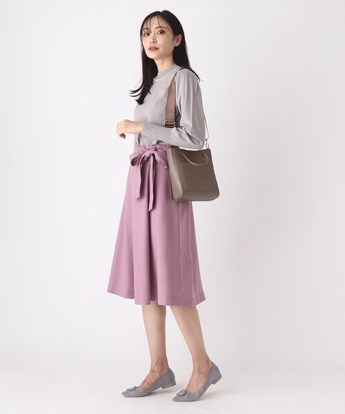SOUP（スープ）の「◆【洗える】ウールライク Aラインフレアスカート（スカート・レディース・ネイビー/ダークグレー/サンドベージュ/ピンク系・11/15 /13/09/07）」の21枚目の写真