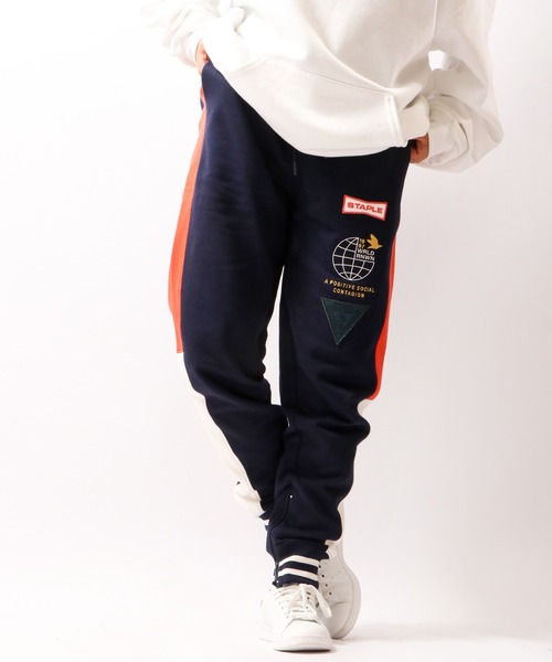 staple(ステイプル)の「【STAPLE】ピジョンロゴ スウェットパンツ(スウェットパンツ・メンズ・ネイビー・M/L)」の1枚目の写真