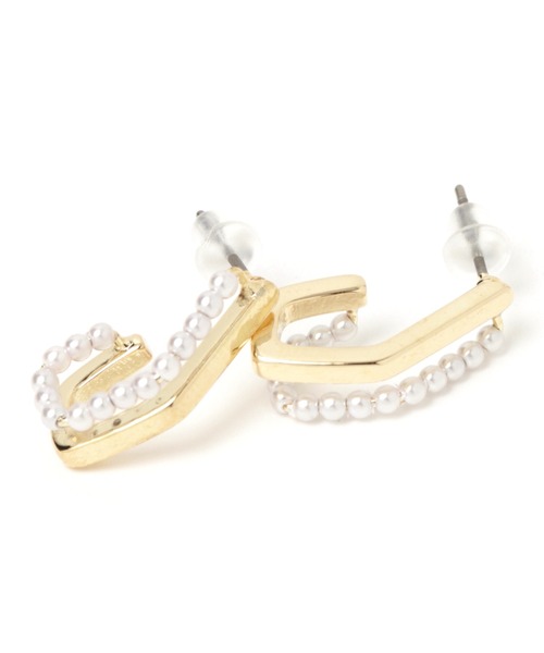 niko and...(ニコアンド)の「プチパールキャッチピアス(ピアス(両耳用)・レディース・グレー/イエロー・0)」の5枚目の写真