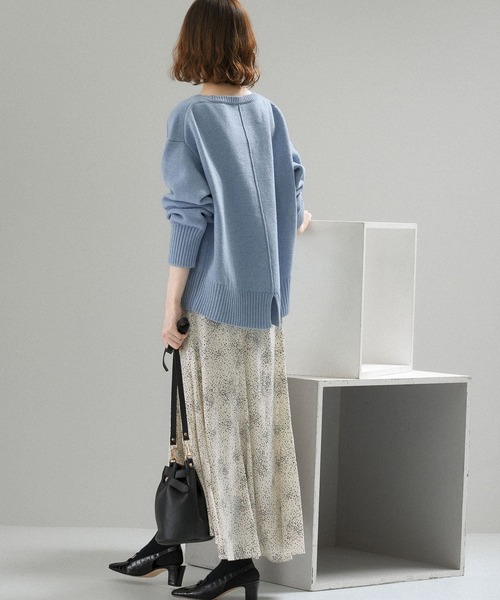 URBAN RESEARCH ROSSO WOMEN（アーバンリサーチ　ロッソ）の「レオパードプリントフレアスカート（スカート・レディース・チャコールグレー/オフホワイト・38/36）」の12枚目の写真