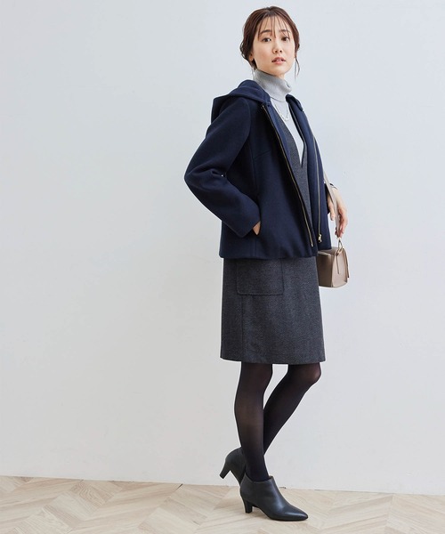 ROPE' PICNIC(ロペピクニック)の「ヘリンボーンミニジャンパースカート(ジャンパースカート・レディース・スミクロ/ブラウン系その他2・36/38)」の15枚目の写真