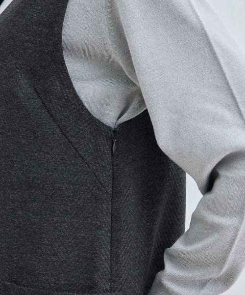 ROPE' PICNIC(ロペピクニック)の「ヘリンボーンミニジャンパースカート(ジャンパースカート・レディース・スミクロ/ブラウン系その他2・36/38)」の21枚目の写真