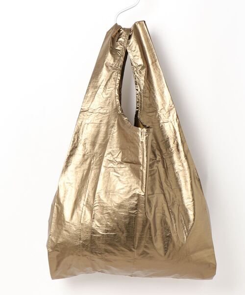 BAGGU(バグー)の「BAGGU/バグゥ メタリックSTANDARD(エコバッグ/サブバッグ・レディース・ブルー/アンティークゴールド・FREE)」の12枚目の写真