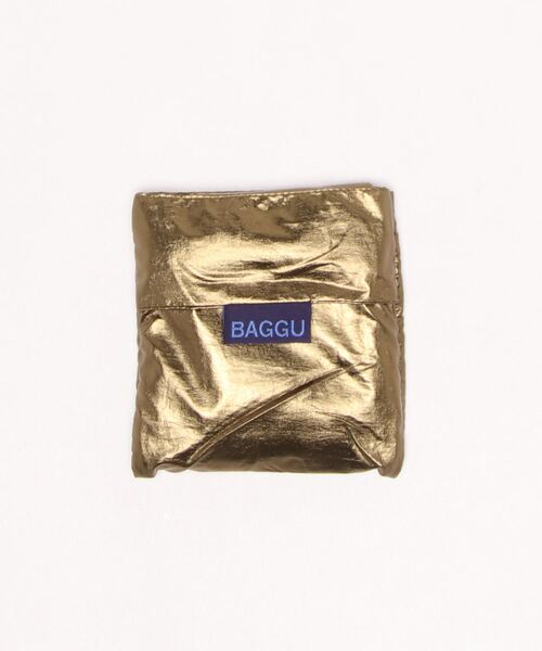 BAGGU(バグー)の「BAGGU/バグゥ メタリックSTANDARD(エコバッグ/サブバッグ・レディース・ブルー/アンティークゴールド・FREE)」の7枚目の写真