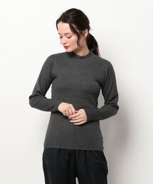 Samansa Mos2 | 【マシンウォッシャブル】フリルリブタートルネックニット(ニット/セーター)