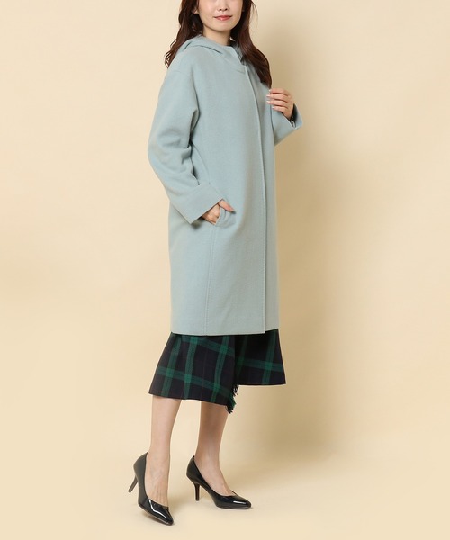 Rose Tiara(ローズティアラ)の「フード付きコート(その他アウター・レディース・ネイビー/ピンク/グリーン・46/38/42)」の7枚目の写真