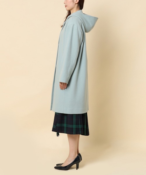 Rose Tiara(ローズティアラ)の「フード付きコート(その他アウター・レディース・ネイビー/ピンク/グリーン・46/38/42)」の5枚目の写真