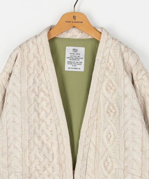 FREDY&GLOSTER（フレディアンドグロスター）の「【WEB限定】【DAN-TEN/ダンテン】コンフリーパッカブルハンテンL（ブルゾン・レディース・ベージュ/カーキ/ブラウン・FREE）」の6枚目の写真