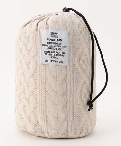 FREDY&GLOSTER（フレディアンドグロスター）の「【WEB限定】【DAN-TEN/ダンテン】コンフリーパッカブルハンテンL（ブルゾン・レディース・ベージュ/カーキ/ブラウン・FREE）」の14枚目の写真