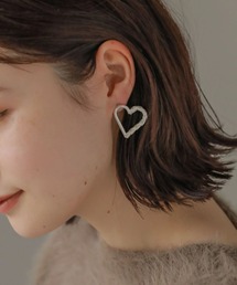 AMERICAN HOLIC（アメリカンホリック）の「チェーン風メタルハートピアス（ピアス（両耳用））」