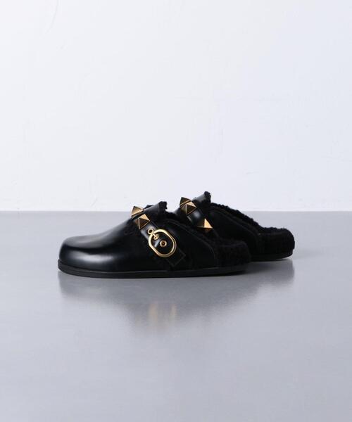 VALENTINO(ヴァレンティノ)の「<VALENTINO(ヴァレンティノ)>ROMAN スタッズ サボ ■■■(その他シューズ・レディース・ブラック・38/36)」の2枚目の写真