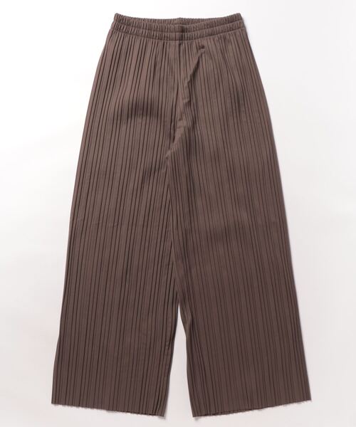 and it_（アンドイット）の「裏起毛プリーツパンツ（その他パンツ・レディース・グリーン/モカ/グレイッシュベージュ/ブラック/ブラック系/チェック/ブラウン系/ベージュ系/ブラウン系その他/チャコール/その他1・L/M）」の7枚目の写真