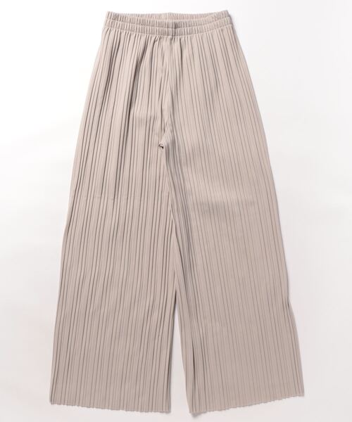 and it_（アンドイット）の「裏起毛プリーツパンツ（その他パンツ・レディース・グリーン/モカ/グレイッシュベージュ/ブラック/ブラック系/チェック/ブラウン系/ベージュ系/ブラウン系その他/チャコール/その他1・L/M）」の9枚目の写真