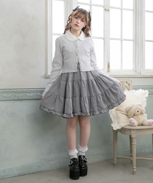 DearMyLove(ディアマイラブ)の「シンプルリブニットカーディガン(カーディガン/ボレロ・レディース・ブラック/グレー/ホワイト/スモークピンク/ベビーピンク/パープル・XX-LARGE/X-LARGE/LARGE/MEDIUM)」の22枚目の写真