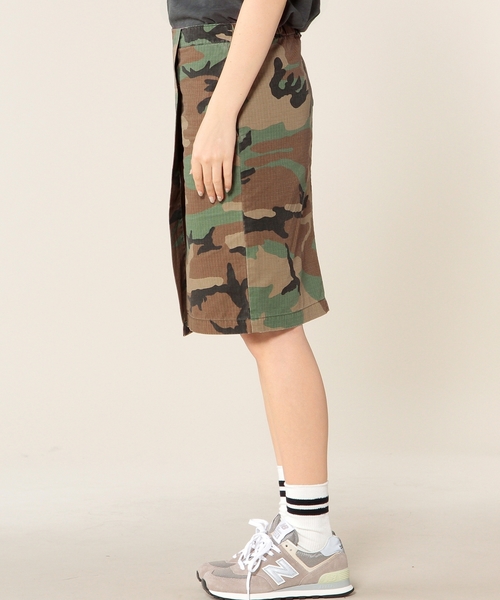 green label relaxing(グリーンレーベルリラクシング)の「GC C WRAP スカート ◆(スカート・レディース・カモフラージュ/ネイビー・38/36)」の5枚目の写真