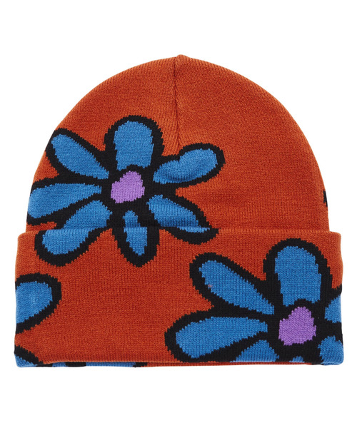 OBEY オベイ ニット帽 ビーニー 花柄刺繍 OBEY（オベイ）の「OBEY/オベイ ビーニー/ニット帽 100030186
