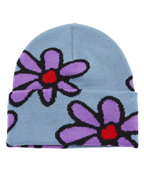 OBEY オベイ ニット帽 ビーニー 花柄刺繍 OBEY（オベイ）の「OBEY/オベイ ビーニー/ニット帽 100030186