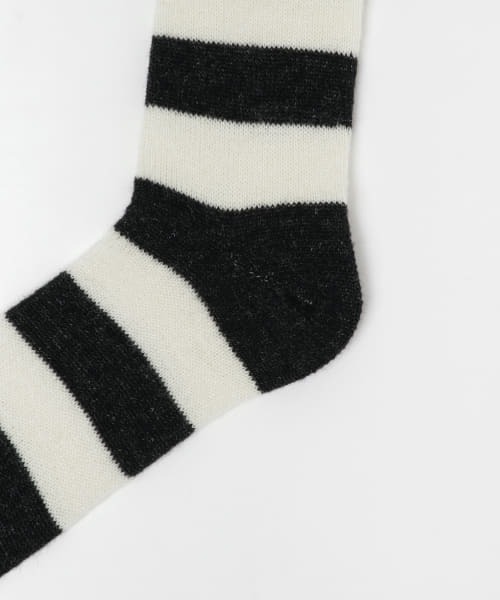 PHINGERIN(フィンガリン)の「PHINGERIN MOHAIR SOCKS BD(ソックス/靴下・メンズ・マスタード/ホワイト系その他・FREE)」の6枚目の写真