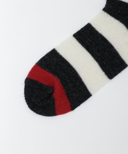 PHINGERIN(フィンガリン)の「PHINGERIN MOHAIR SOCKS BD(ソックス/靴下・メンズ・マスタード/ホワイト系その他・FREE)」の7枚目の写真