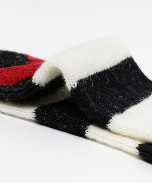PHINGERIN(フィンガリン)の「PHINGERIN MOHAIR SOCKS BD(ソックス/靴下・メンズ・マスタード/ホワイト系その他・FREE)」の8枚目の写真